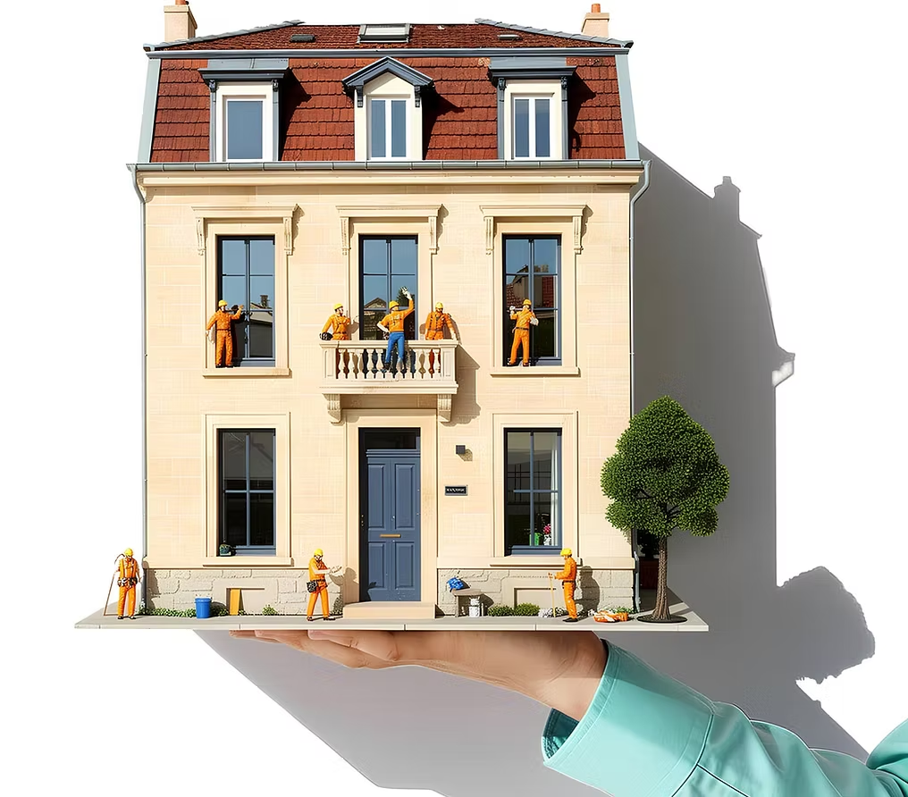 Maison girondine portée à bout de bras par les artisans d'Opéra Travaux